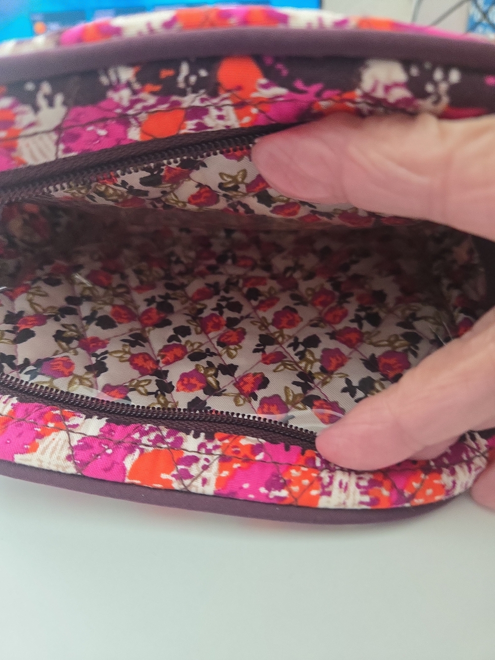 Vera Bradley Quilted Crossbody and Wristlet Set - Pink, Orange, Black - Picture 13 of 13